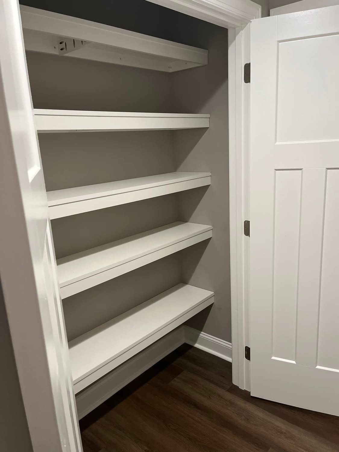 White Pantry Shelving