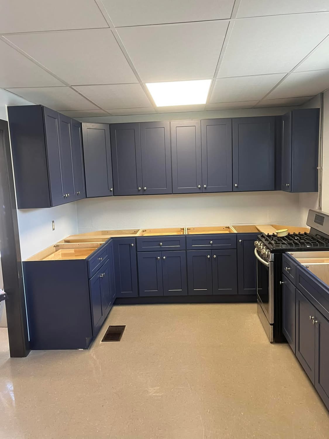 Navy Shaker Kitchen