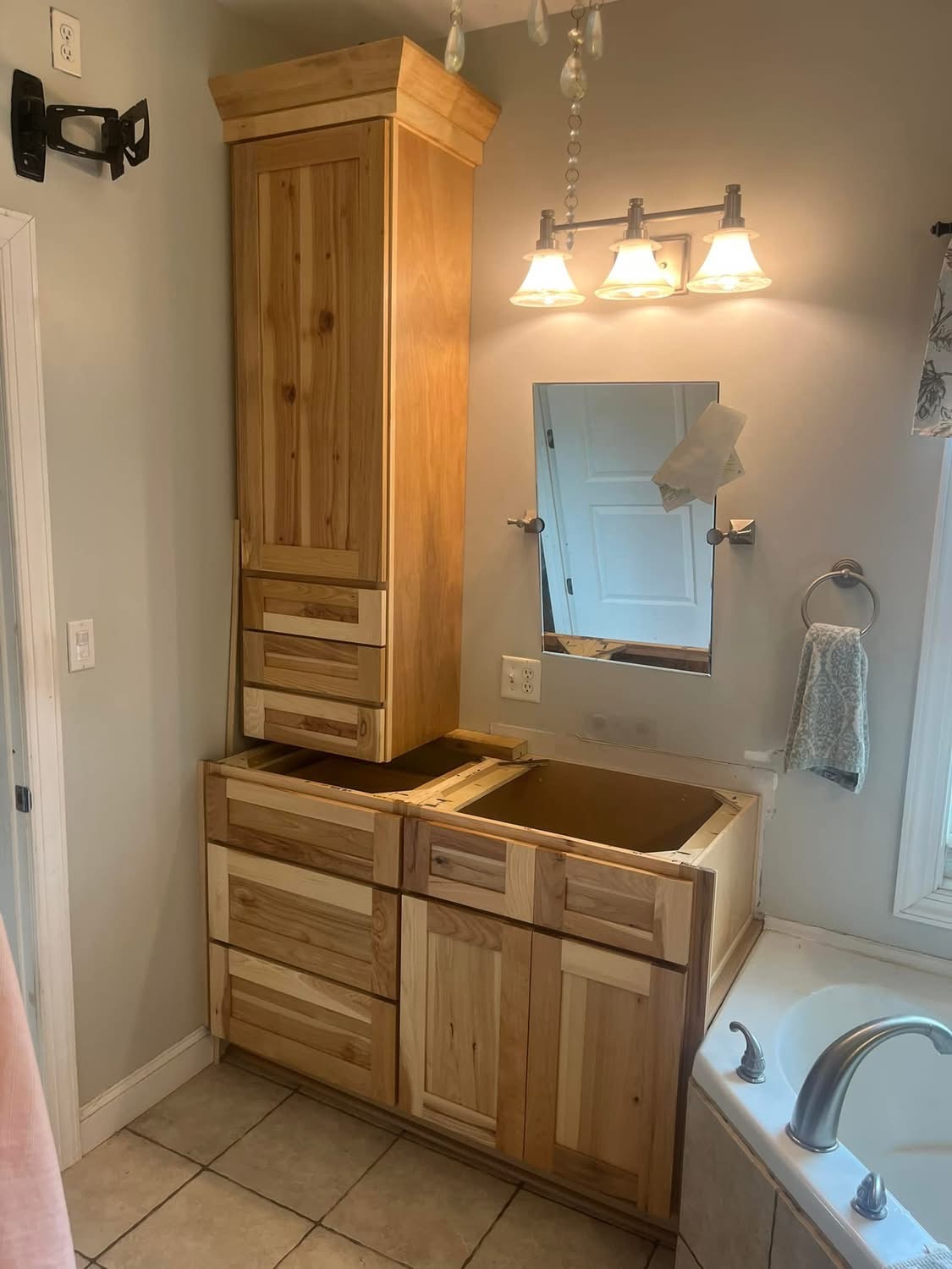 Natural Hickory Vanity